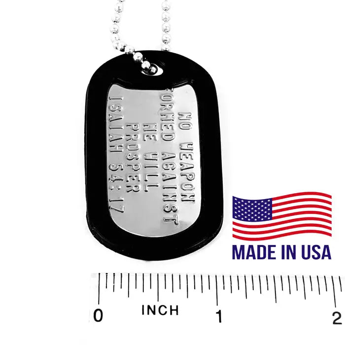 Nothing Formed Against Me Dog Tag