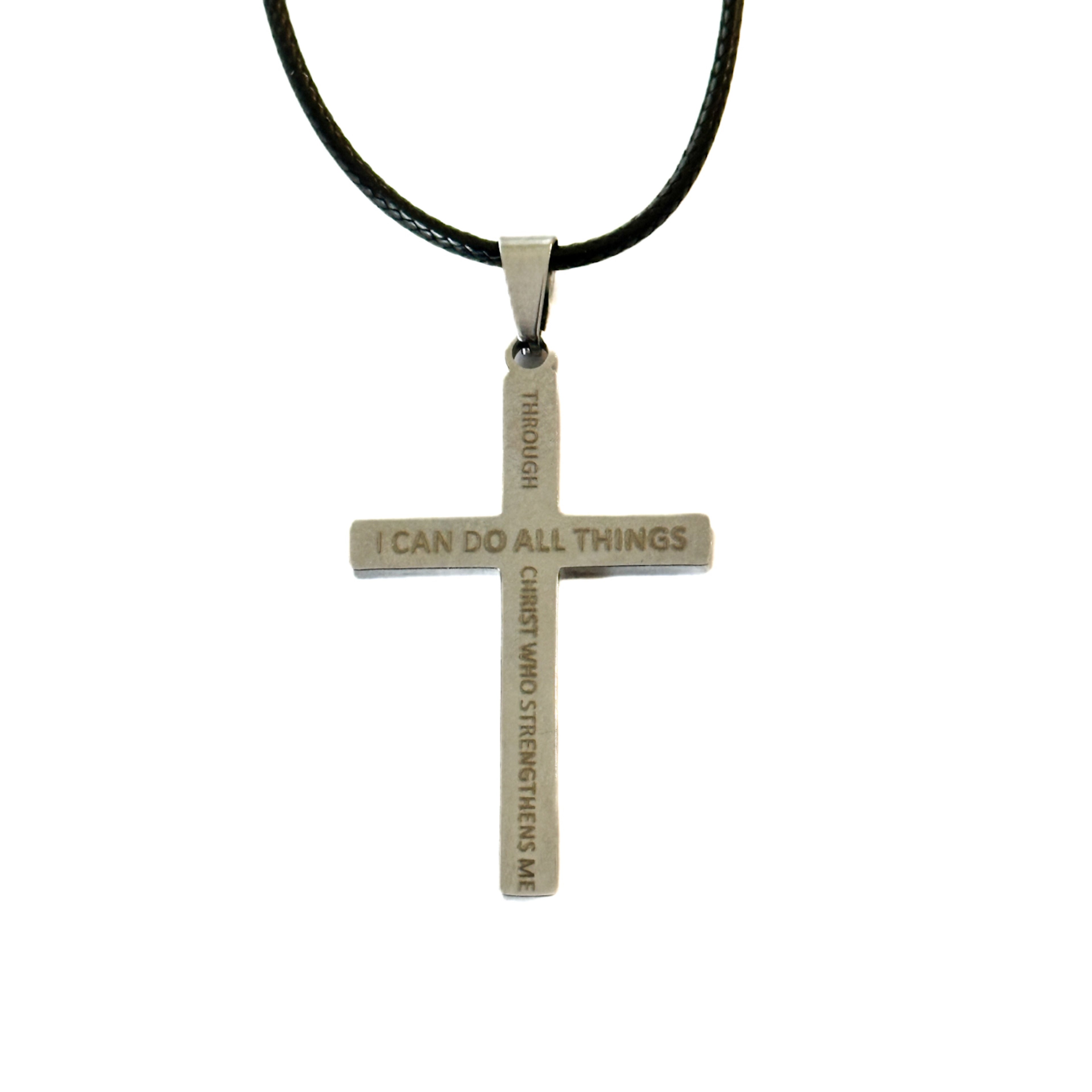 USA Flag Stainless Cross Necklace